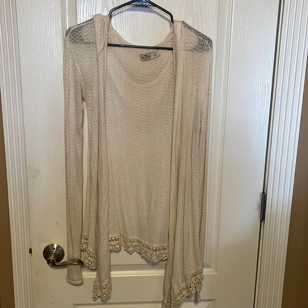 Hollister Knit Long Sleeve Hooded Cardigan